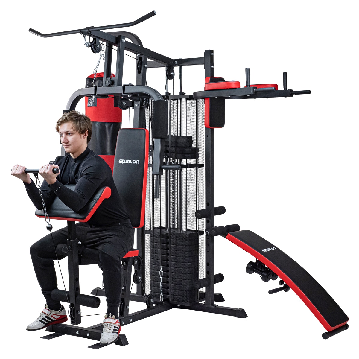 Hjemme fitness Multigym 8000 - 100 kg vægte